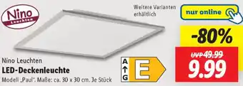 Lidl Nino Leuchten LED-Deckenleuchte Angebot