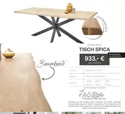 Kabs Polsterwelt Holz kollektion tisch spica Angebot