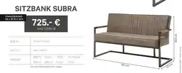 Kabs Polsterwelt Subra sitzbank subra Angebot