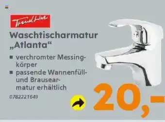 Globus Baumarkt TrendLine Waschtischarmatur „Atlanta" Angebot