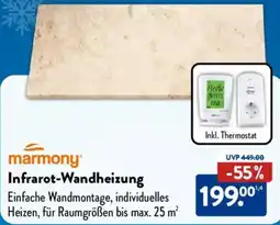 Aldi Nord Marmony Infrarot-Wandheizung Angebot