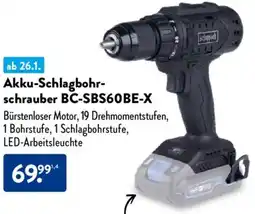 Aldi Nord Scheppach Akku-Schlagbohrschrauber BC-SBS60BE-X Angebot