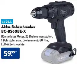 Aldi Nord Scheppach Akku-Bohrschrauber BC-BS60BE-X Angebot