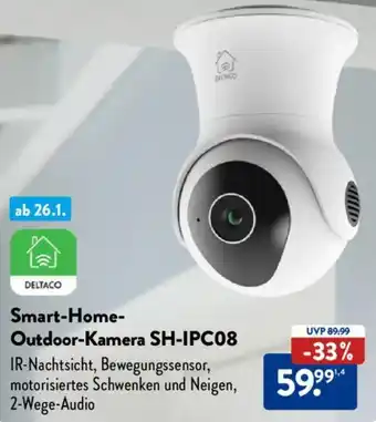 Aldi Nord DELTACO Smart-Home Outdoor-Kamera SH-IPC08 Angebot