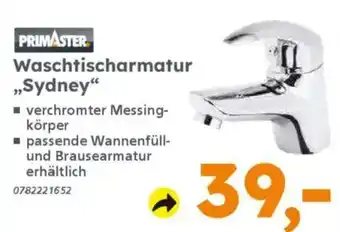 Globus Baumarkt PRIMASTER Waschtischarmatur ,,Sydney" Angebot