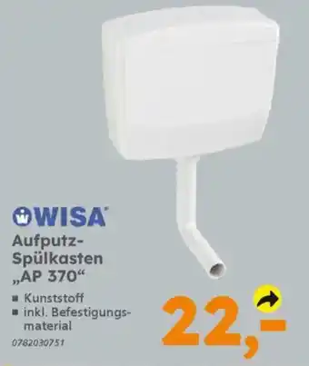 Globus Baumarkt WISA Aufputz- Spülkasten ,,AP 370" Angebot