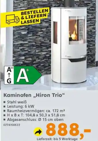 Globus Baumarkt Kaminofen „Hiron Trio" Angebot