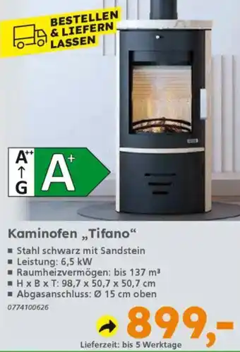 Globus Baumarkt Kaminofen,,Tifano❝ Angebot