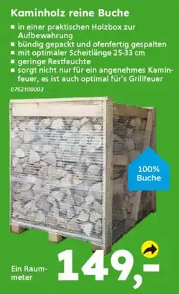 Globus Baumarkt Kaminholz reine Buche Angebot