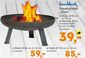 Globus Baumarkt buschbeck Feuerschale „Iron" Angebot