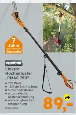 Globus Baumarkt PRIMASTER Elektro Hochentaster ,,PMAS 750" Angebot