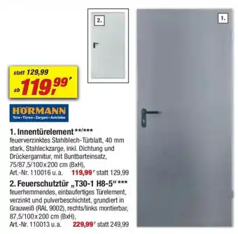 toom Baumarkt HORMANN 1. Innentürelement Angebot