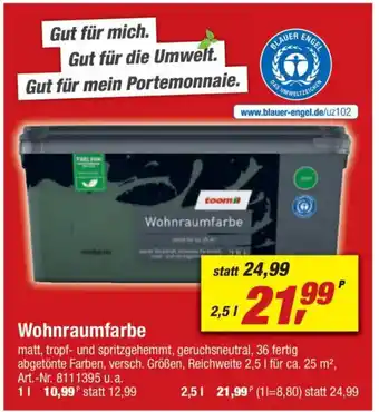 toom Baumarkt Wohnraumfarbe Angebot