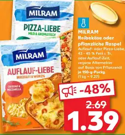 Kaufland MILRAM Reibekäse oder pflanzliche Raspel Angebot