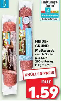 Kaufland HEIDE- GRUND Mettwurst Angebot