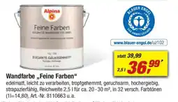 toom Baumarkt Alpina Wandfarbe,,Feine Farben" Angebot