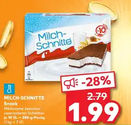 Kaufland MILCH-SCHNITTE Snack Angebot