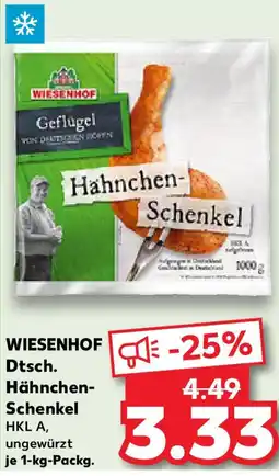 Kaufland WIESENHOF Dtsch. Hähnchen- Schenkel Angebot