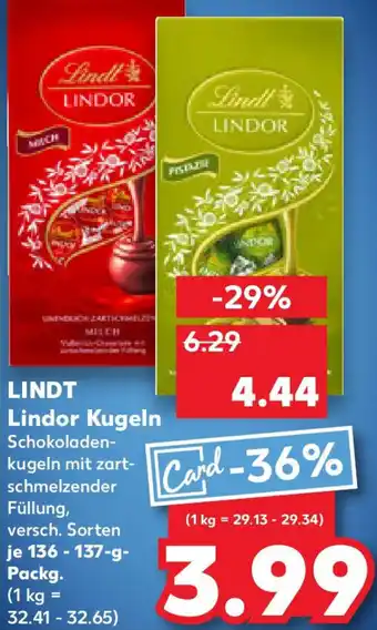Kaufland LINDT Lindor Kugeln Angebot
