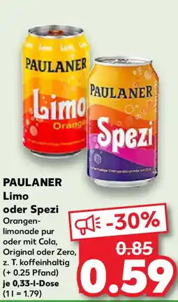 Kaufland PAULANER2 Limo oder Spezi Angebot