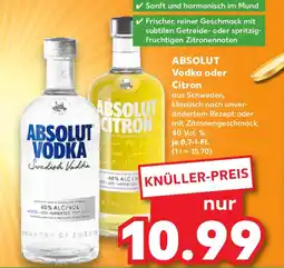 Kaufland ABSOLUT Vodka oder Citron Angebot