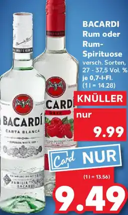 Kaufland BACARDI Rum oder Rum- Spirituose Angebot