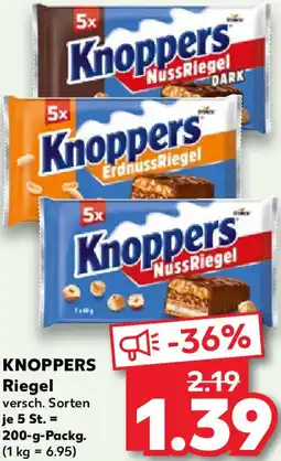 Kaufland KNOPPERS Riegel Angebot