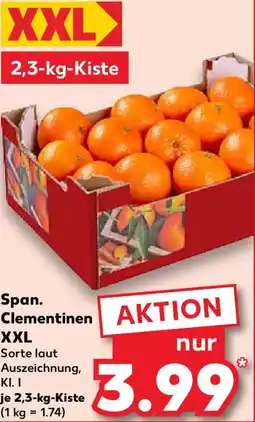 Kaufland Span. Clementinen XXL Angebot