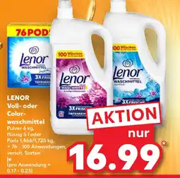 Kaufland LENOR Voll- oder Color- waschmittel Angebot