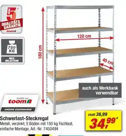 toom Baumarkt Schwerlast-Steckregal Angebot