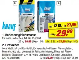 toom Baumarkt KNAUF 2. Flexkleber Angebot