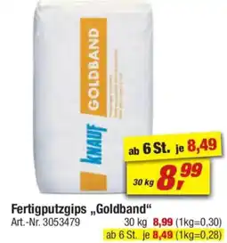 toom Baumarkt KNAUF Fertigputzgips,,Goldband" Angebot