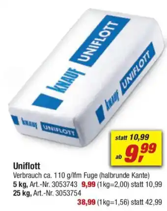 toom Baumarkt KNAUF UNIFLOTT Angebot