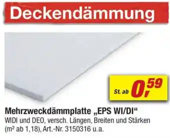 toom Baumarkt Mehrzweckdämmplatte,,EPS WI/DI" Angebot