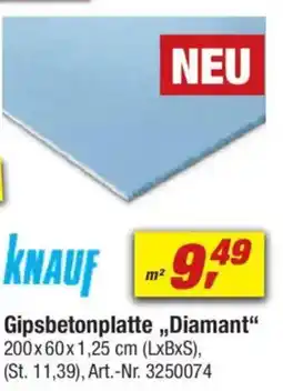 toom Baumarkt KNAUF Gipsbetonplatte,,Diamant" Angebot