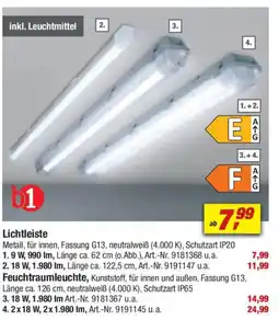 toom Baumarkt b1 Lichtleiste Angebot