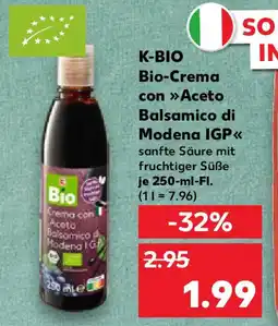 Kaufland K-BIO Bio-Crema con Aceto Balsamico di Modena IGP Angebot