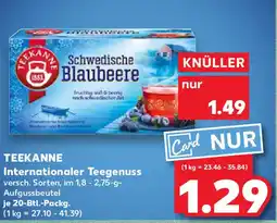 Kaufland TEEKANNE Internationaler Teegenuss Angebot