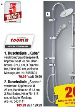 toom Baumarkt 1. Duschsäule,,Kuba" Angebot