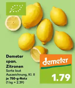 Kaufland Demeter span. Zitronen Angebot