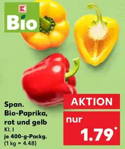 Kaufland Span. Bio-Paprika, rot und gelb Angebot