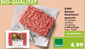 Kaufland K-BIO Bioland Hackfleisch gemischt Angebot