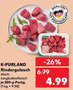 Kaufland K-PURLAND Rindergulasch Angebot