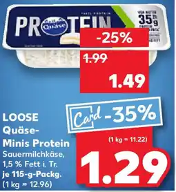 Kaufland LOOSE Quäse- Minis Protein Angebot