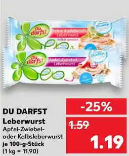 Kaufland DU DARFST Leberwurst Angebot