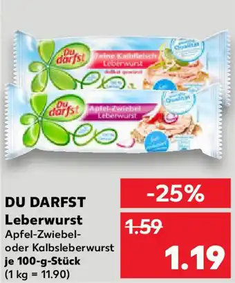 Kaufland DU DARFST Leberwurst Angebot