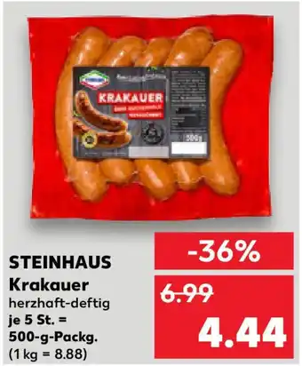 Kaufland STEINHAUS Krakauer Angebot