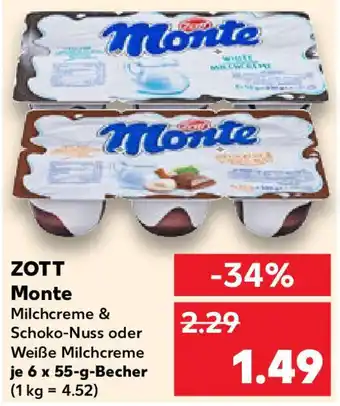 Kaufland ZOTT Monte Angebot