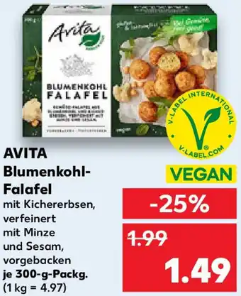 Kaufland AVITA Blumenkohl- Falafel Angebot