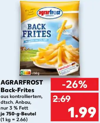 Kaufland AGRARFROST Back-Frites Angebot